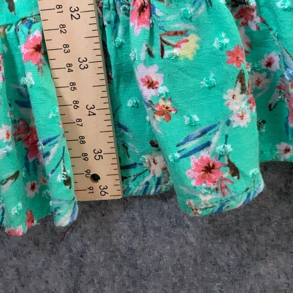 Promesa Women Size Large High Low sleeveless green floral maxi dress - Picture 6 of 9